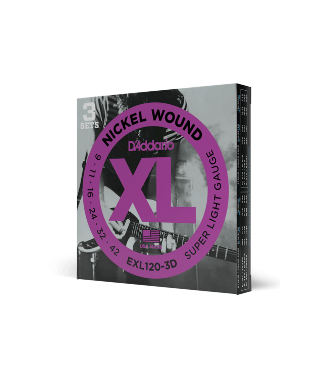 D'Addario XL Nickel Electric Guitar Strings - 09-42 Super Light