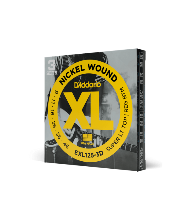 D'Addario XL Nickel Electric Guitar Strings - 09-46 Super Light Top/Regular Bottom