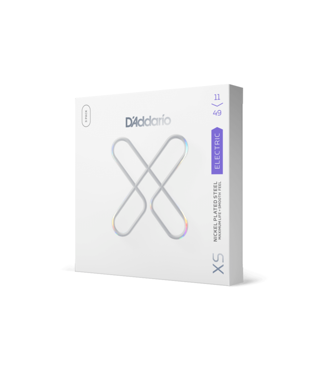 D'Addario XS Coated Nickel Electric Guitar Strings - 11-49 Medium