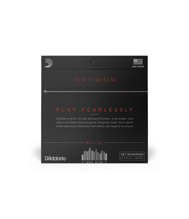 D'Addario NYXL Electric Guitar Strings - 10-52 Light Top/Heavy Bottom