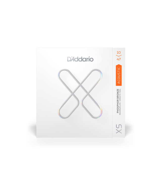 D'Addario XS Coated Phosphor Bronze Acoustic Guitar Strings - 10-47 Extra Light