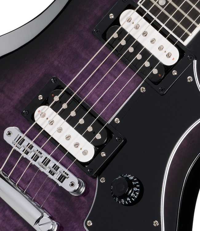 Gibson Victory Figured Top - Dark Purple Burst