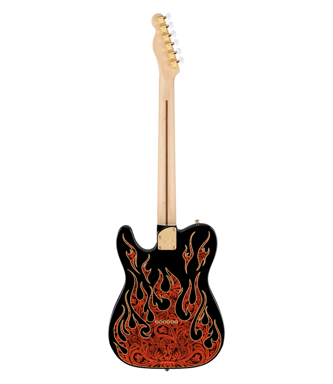 Fender James Burton Telecaster - Maple Fretboard, Red Paisley Flames