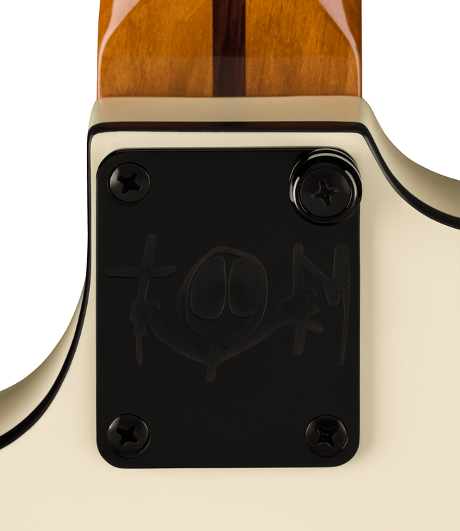 Fender Tom DeLonge Starcaster - Rosewood Fretboard, Satin Olympic White