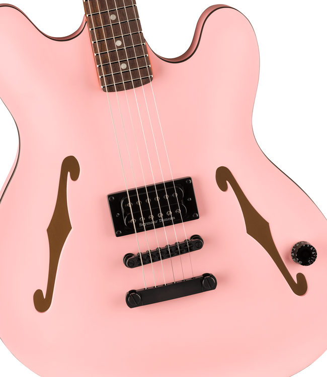 Fender Tom DeLonge Starcaster - Rosewood Fretboard, Satin Shell Pink