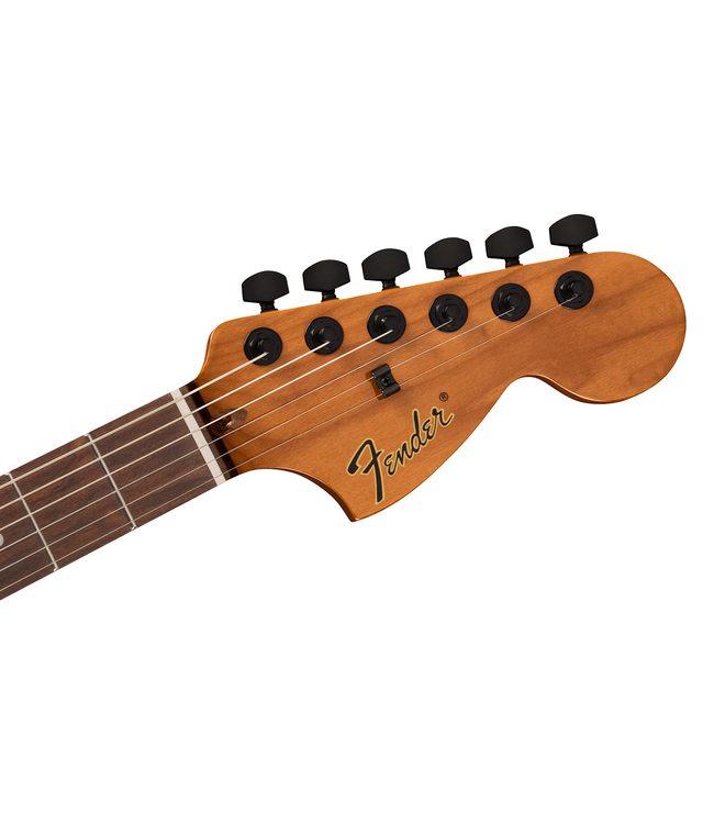 Fender Tom DeLonge Starcaster - Rosewood Fretboard, Satin Shell Pink