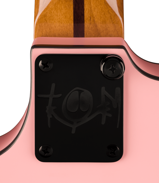 Fender Tom DeLonge Starcaster - Rosewood Fretboard, Satin Shell Pink