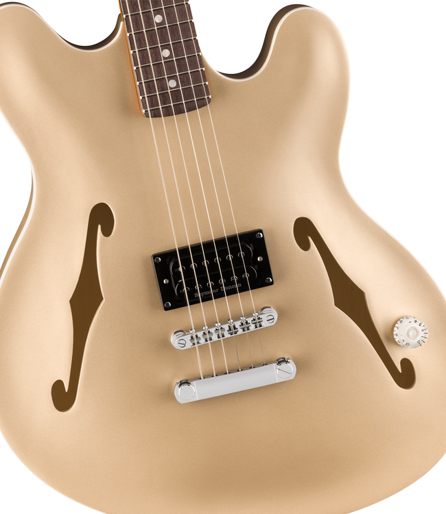 Fender Tom DeLonge Starcaster - Rosewood Fretboard, Satin Shoreline Gold