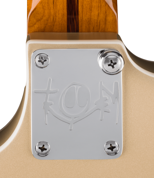 Fender Tom DeLonge Starcaster - Rosewood Fretboard, Satin Shoreline Gold