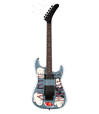 Fender Fender Tom Morello Arm The Homeless Stratocaster - Rosewood Fretboard, Blue Ice Metallic