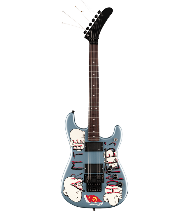 Fender Tom Morello Arm The Homeless Stratocaster - Rosewood Fretboard, Blue Ice Metallic