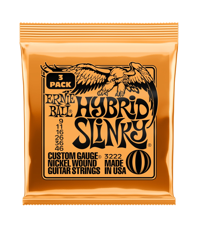 Ernie Ball Nickel Wound Electric Guitar Strings - 09-46 Hybrid Slinky