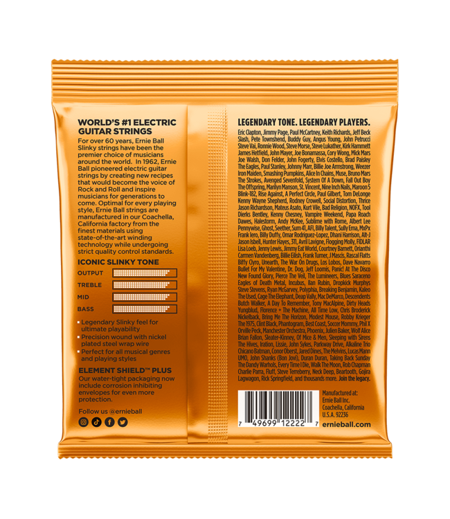 Ernie Ball Nickel Wound Electric Guitar Strings - 09-46 Hybrid Slinky