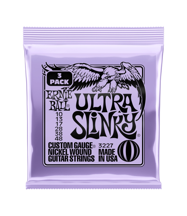 Ernie Ball Nickel Wound Electric Guitar Strings - 10-48 Ultra Slinky