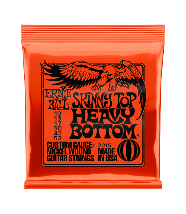 Ernie Ball Nickel Wound Electric Guitar Strings - 10-52 Skinny Top Heavy Bottom Slinky