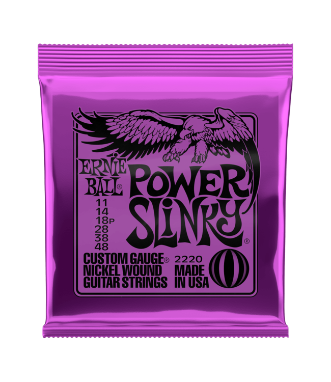 Ernie Ball Nickel Wound Electric Guitar Strings - 11-48 Power Slinky