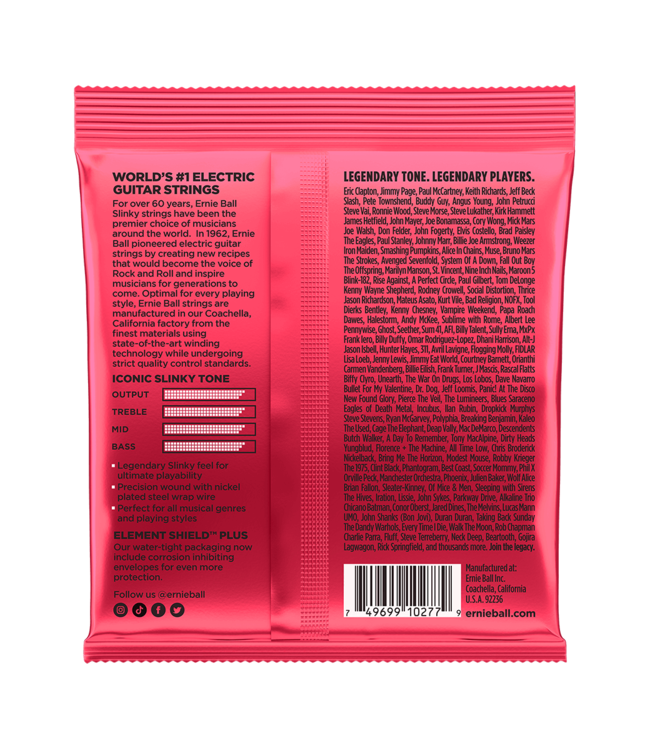 Ernie Ball Nickel Wound Electric Guitar Strings - 11-52 Burly Slinky