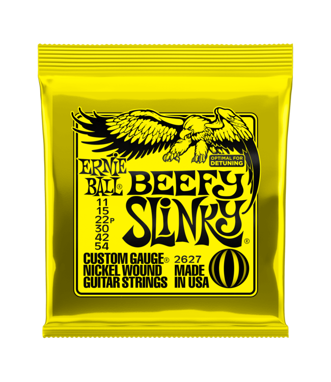 Ernie Ball Nickel Wound Electric Guitar Strings - 11-54 Beefy Slinky