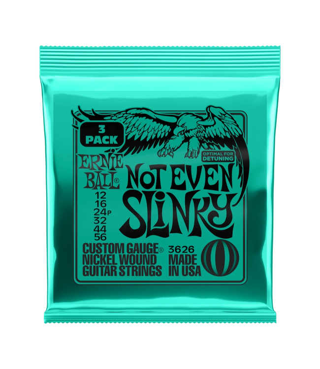 Ernie Ball Nickel Wound Electric Guitar Strings - 12-56 Not Even Slinky