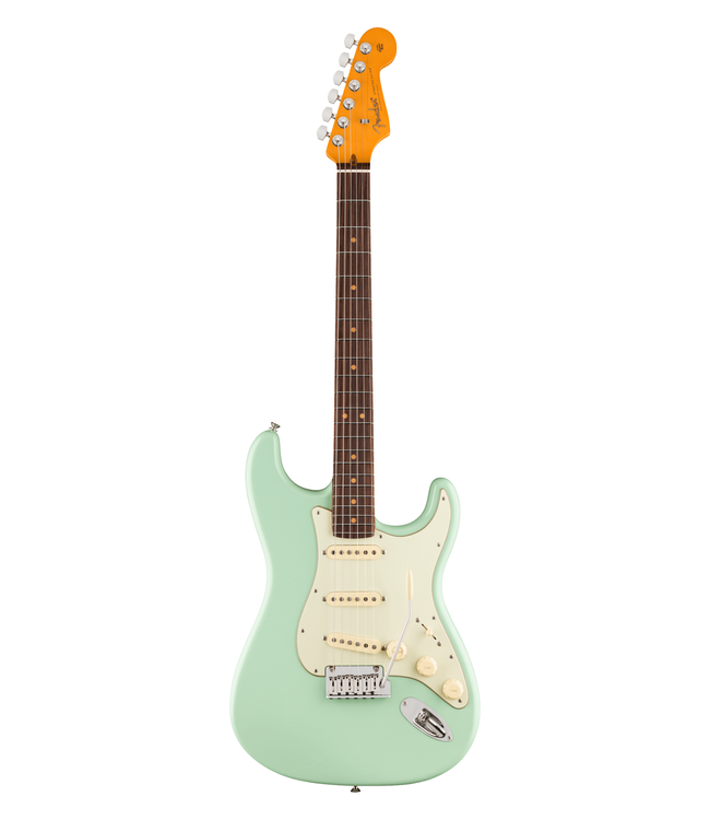Fender American Ultra Luxe Vintage '60s Stratocaster - Rosewood Fretboard, Surf Green