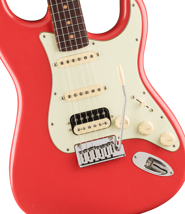 Fender American Ultra Luxe Vintage '60s Stratocaster HSS - Rosewood Fretboard, Fiesta Red