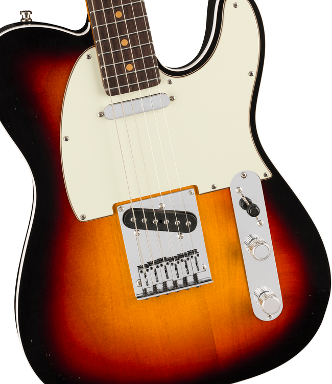 Fender American Ultra Luxe Vintage '60s Custom Telecaster - Rosewood Fretboard, 3-Colour Sunburst