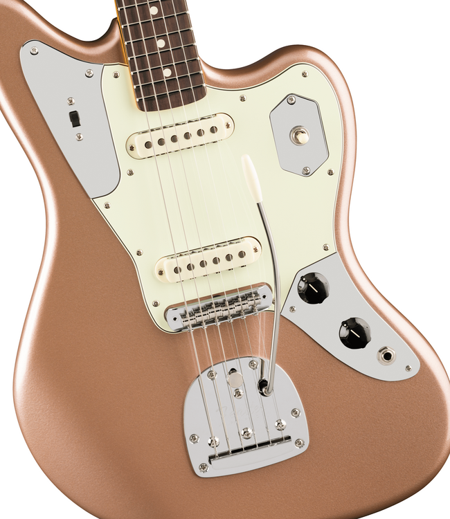 Fender American Professional Classic Jaguar - Rosewood Fretboard, Faded Firemist Gold