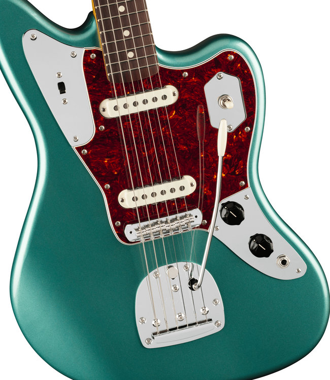 Fender American Professional Classic Jaguar - Rosewood Fretboard, Faded Sherwood Green Metallic