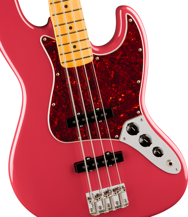 Fender American Professional Classic Jazz Bass - Maple Fretboard, Faded Dakota Red