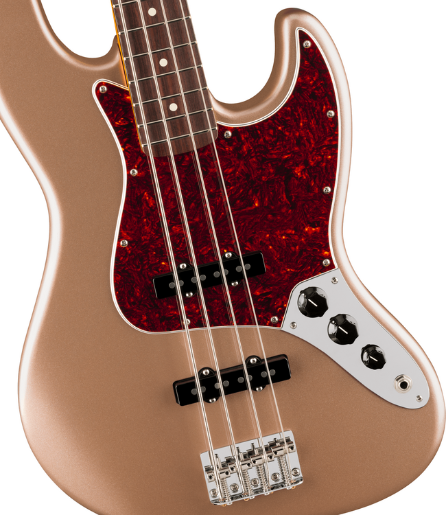 Fender American Professional Classic Jazz Bass - Rosewood Fretboard, Faded Firemist Gold