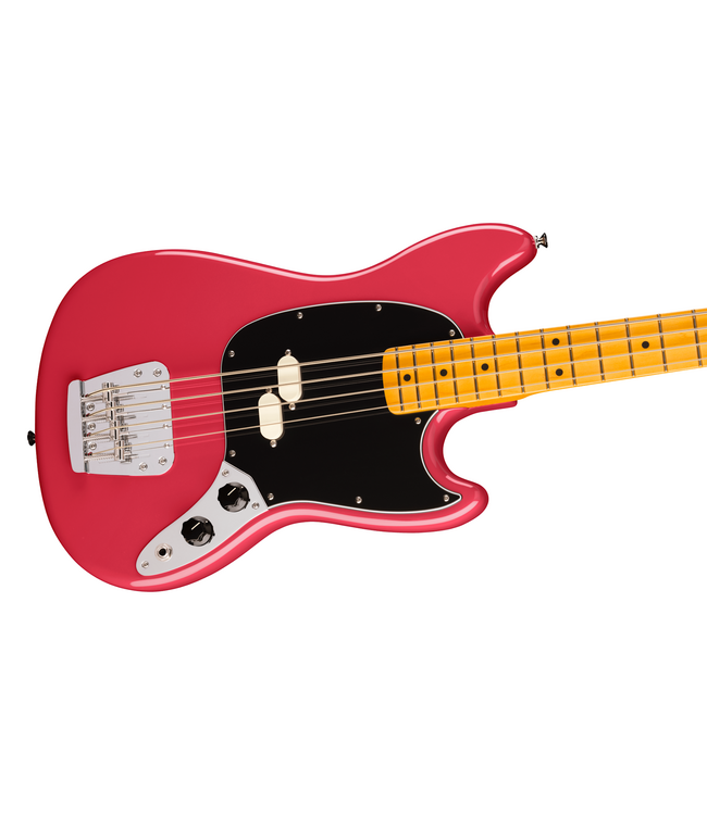 Fender American Professional Classic Mustang Bass - Maple Fretboard, Faded Dakota Red