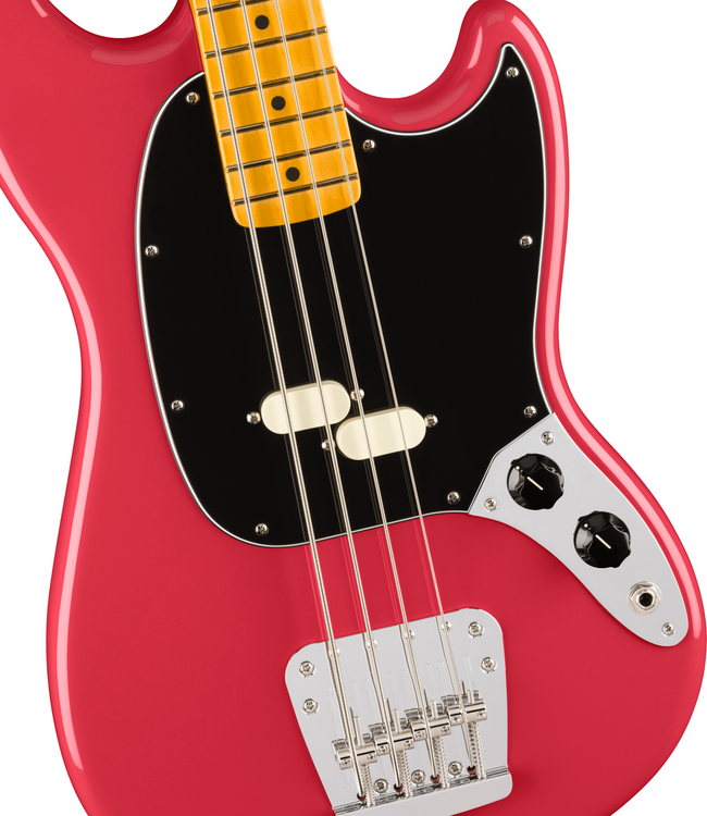 Fender American Professional Classic Mustang Bass - Maple Fretboard, Faded Dakota Red