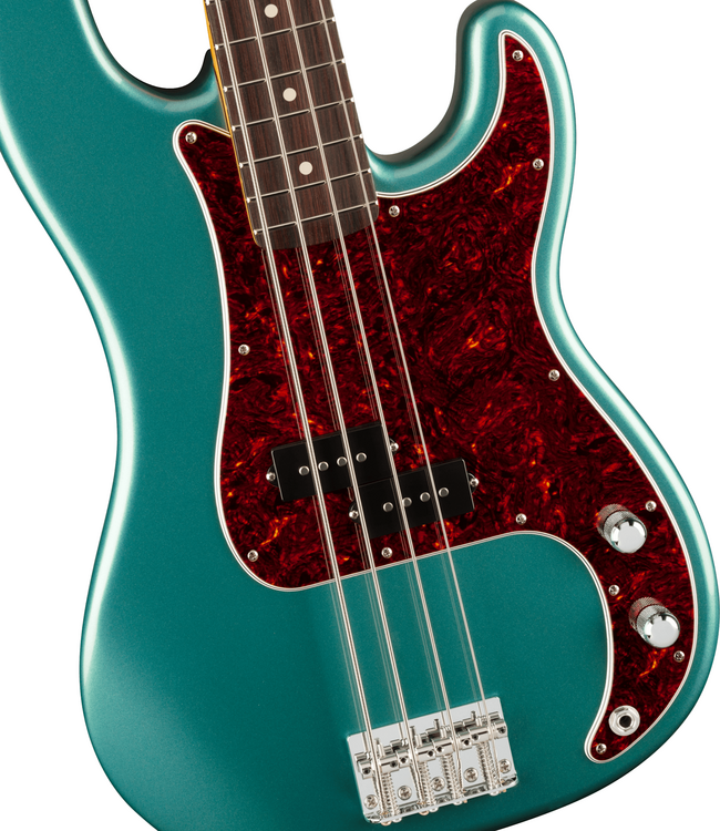 Fender American Professional Classic Precision Bass - Rosewood Fretboard, Faded Sherwood Green Metallic