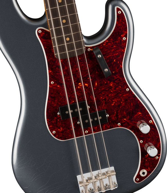 Fender Vintera II Road Worn '60s Precision Bass - Rosewood Fretboard, Charcoal Frost Metallic
