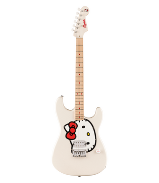 Squier Fender x Hello Kitty Stratocaster - Maple Fretboard, White