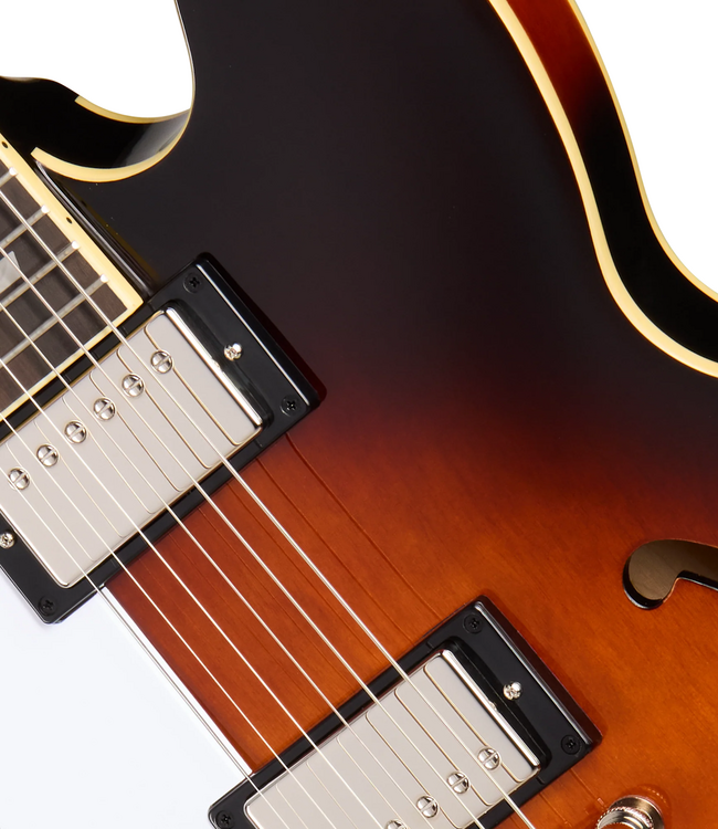 Epiphone Bonehead Riviera Left-Handed - Dark Tobacco Sunburst