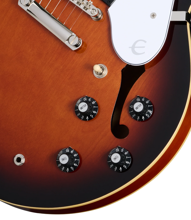 Epiphone Bonehead Riviera - Dark Tobacco Sunburst