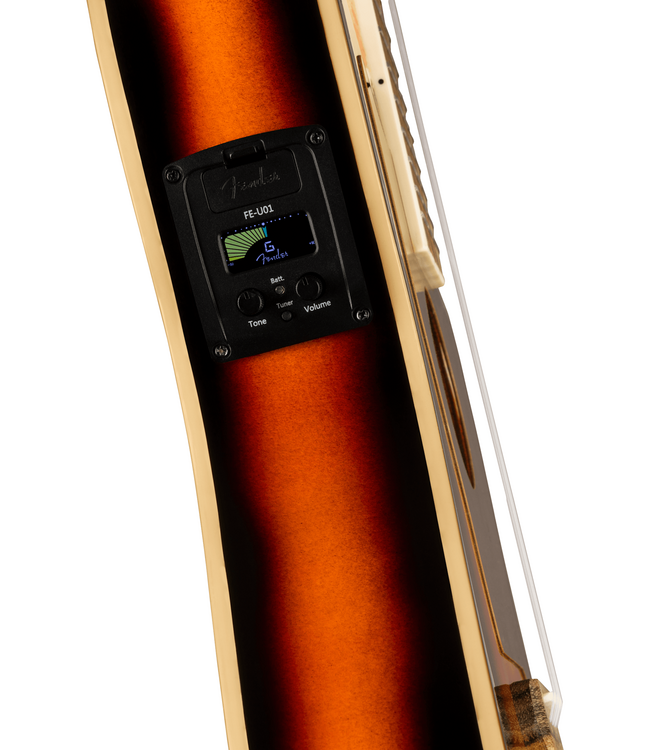 Fender Fullerton Jazzmaster Ukulele - Walnut Fretboard, 3-Colour Sunburst