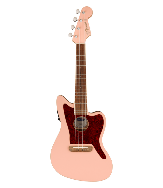 Fender Fullerton Jazzmaster Ukulele - Walnut Fretboard, Shell Pink