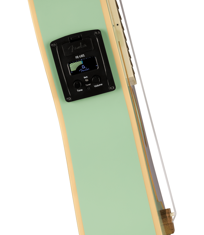 Fender Fullerton Stratocaster Ukulele - Walnut Fretboard, Surf Green