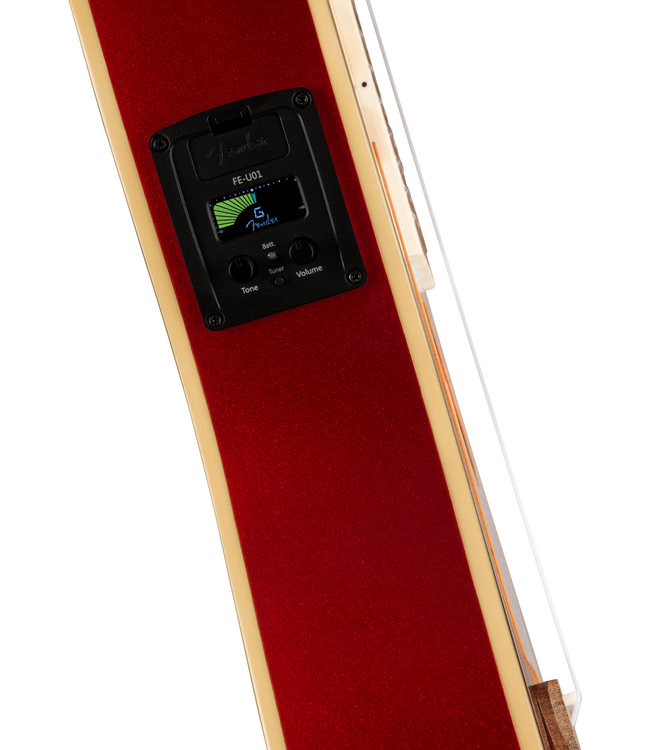 Fender Fullerton Stratocaster Ukulele - Walnut Fretboard, Candy Apple Red