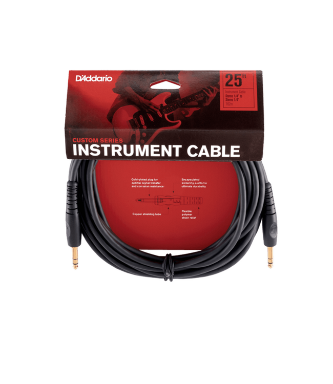 D'Addario Custom Series Balanced TRS Cable