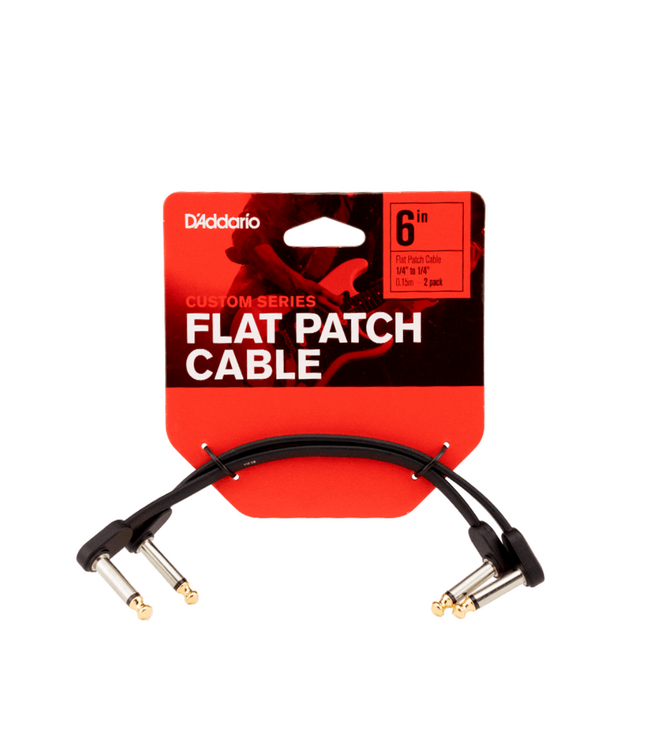 D'Addario Custom Series Flat Patch Cable