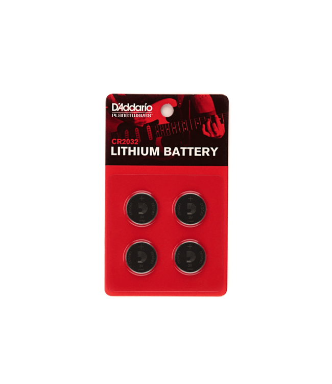 D'Addario D'Addario CR2032 Lithium Battery (4-Pack)