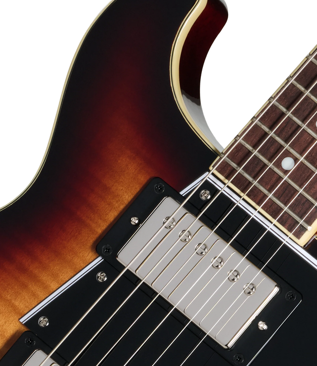 Epiphone Les Paul Special Double Cut Figured Top - Bourbon Burst