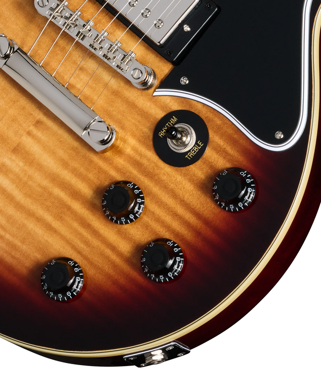Epiphone Les Paul Special Double Cut Figured Top - Bourbon Burst