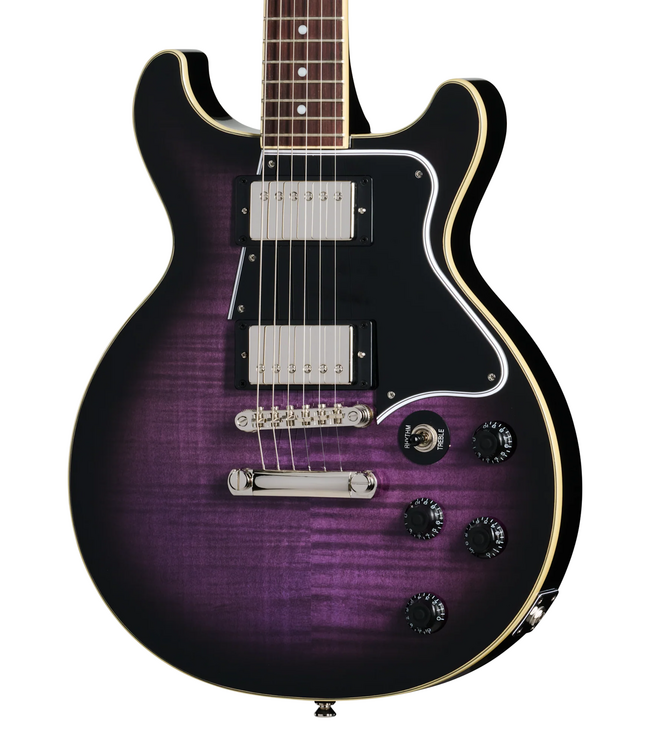 Epiphone Les Paul Special Double Cut Figured Top - Dark Purple Burst