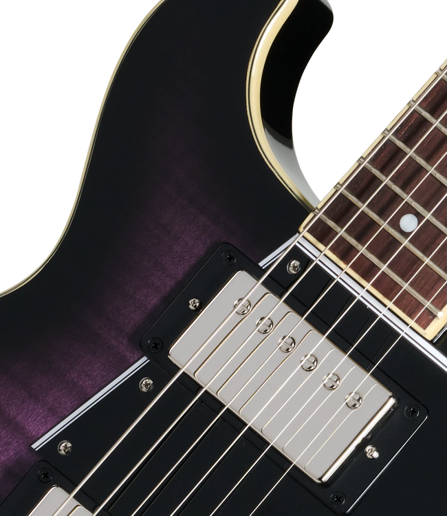 Epiphone Les Paul Special Double Cut Figured Top - Dark Purple Burst