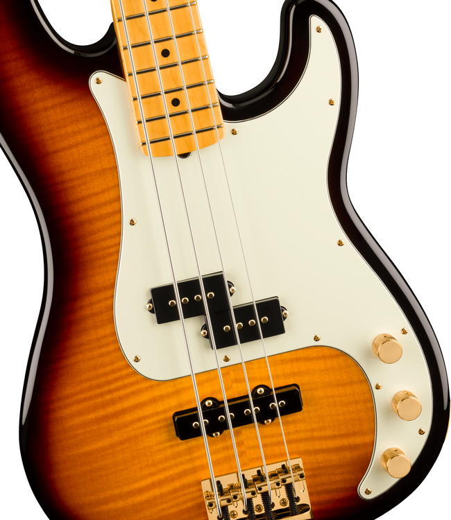 Fender 75th Anniversary American Professional PJ Bass - Maple Fretboard, 2-Colour Sunburst