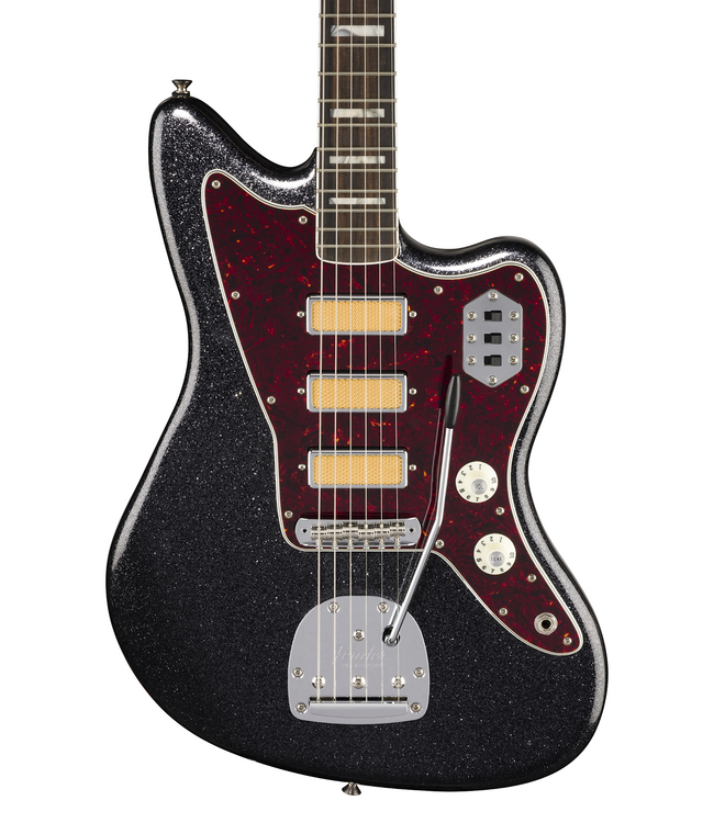 Fender Gold Foil Jazzmaster - Ebony Fretboard, Black Sparkle